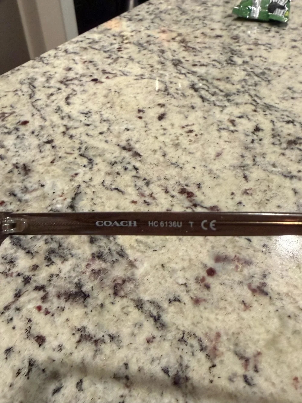 Rectangular Translucent Brown Eyeglass Frames
